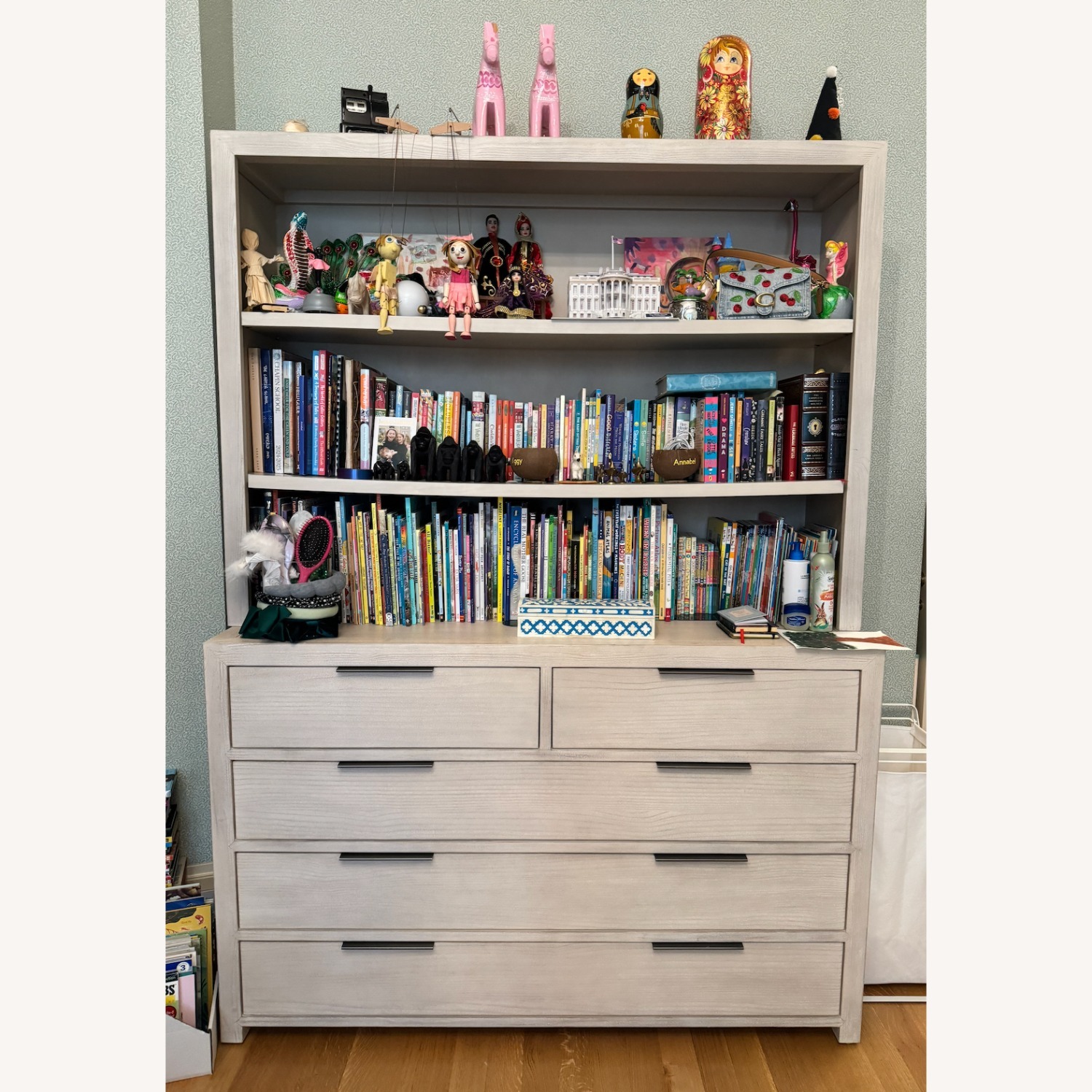 RH Baby & Child Laguna Wide Dresser & Hutch Set - image-0