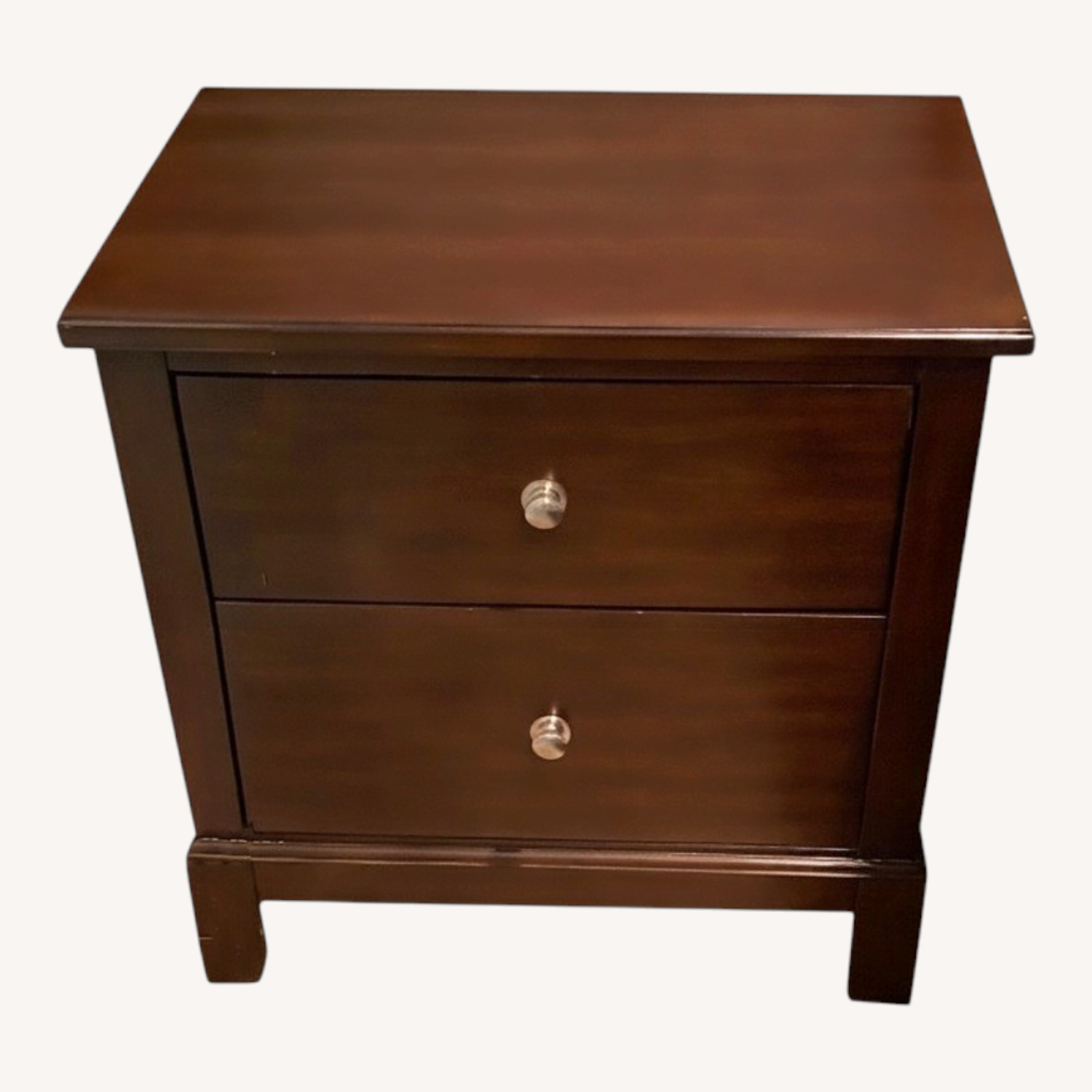 Raymour & Flanigan Wood Nightstand With Drawers - image-0