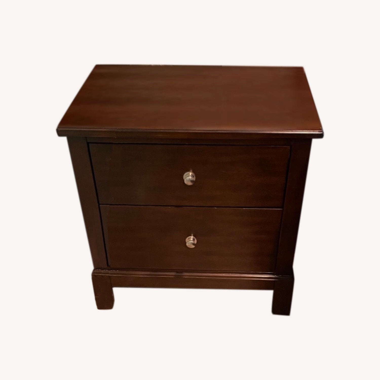 Raymour & Flanigan Wood Nightstand With Drawers - image-4