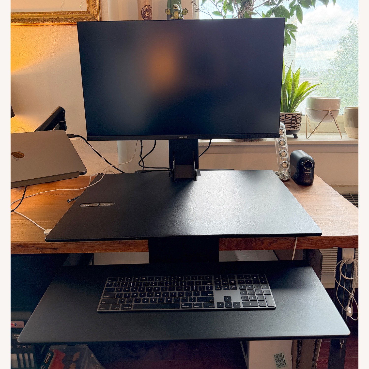 Black Wood Desk - image-1