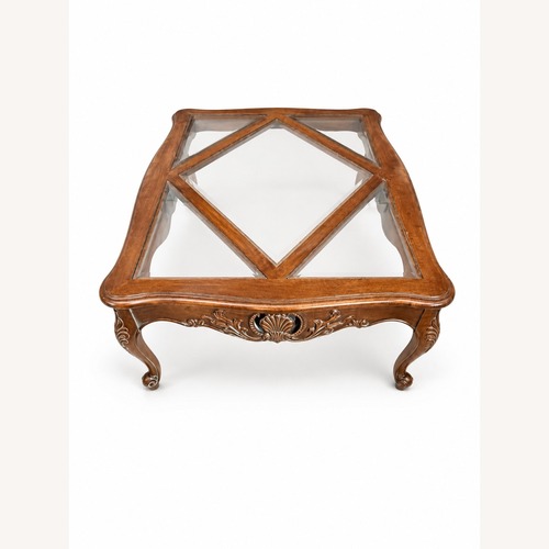 Used Ethan Allen Light Brown Coffee Table for sale on AptDeco