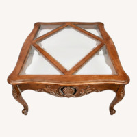 Ethan Allen Light Brown Coffee Table
