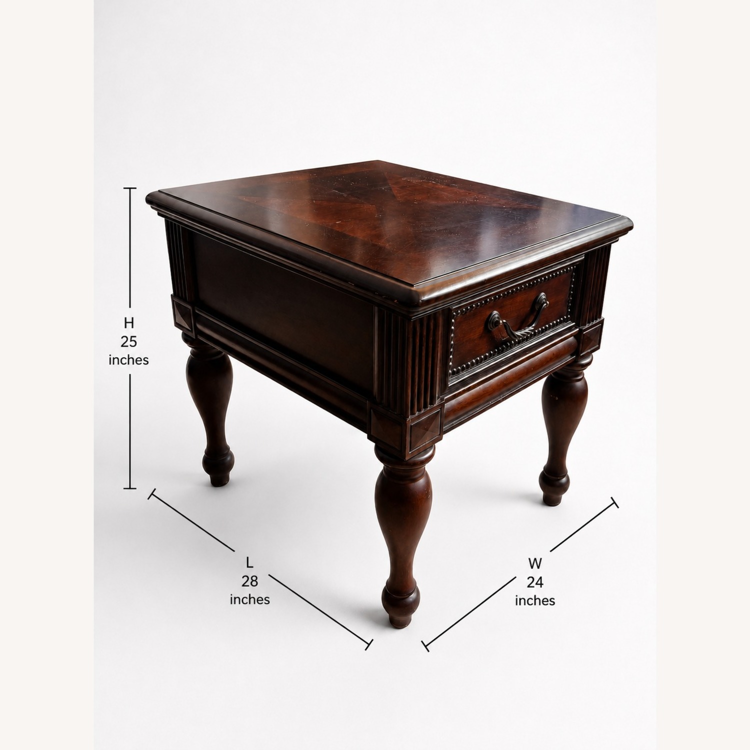Dark Brown Nightstand - image-5