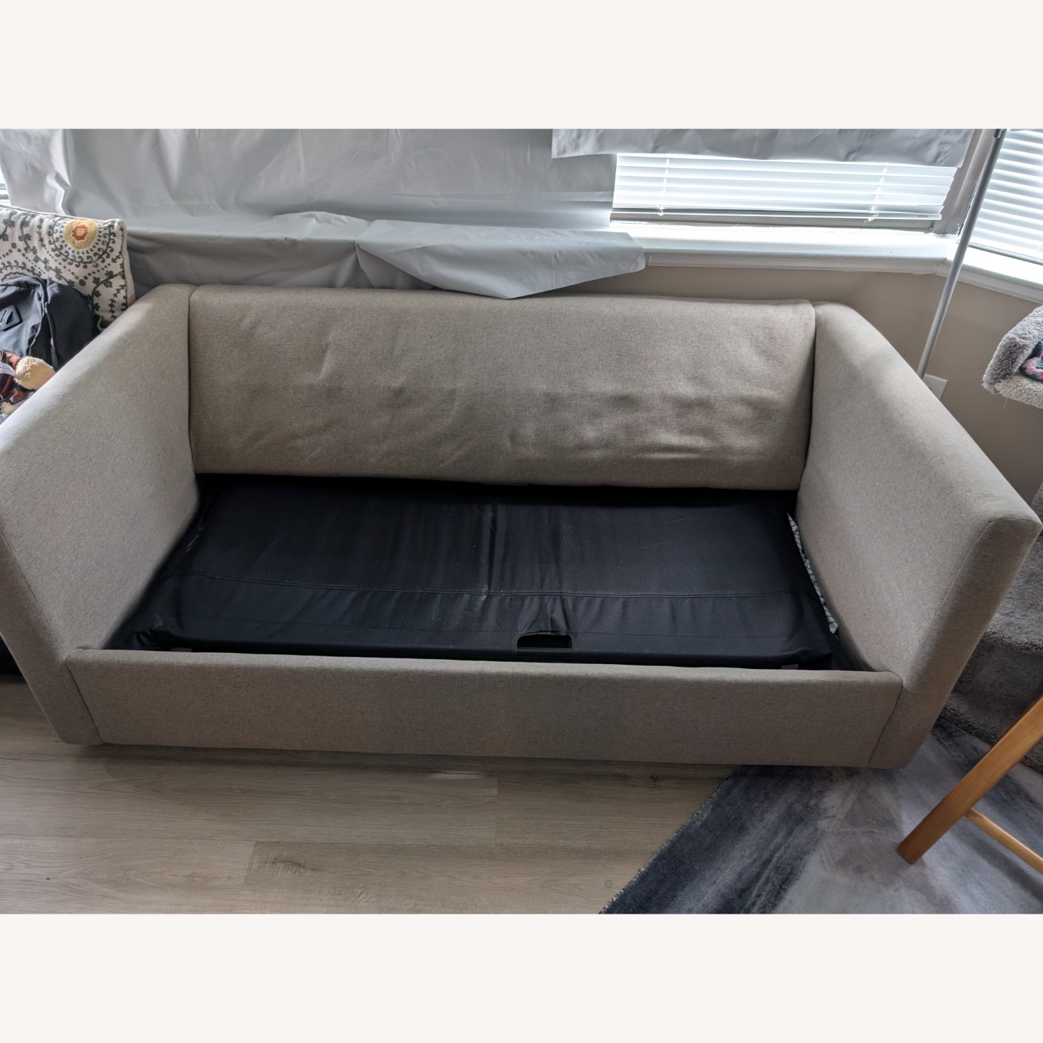 IKEA Light Brown Fabric Sleeper Sofa - image-2
