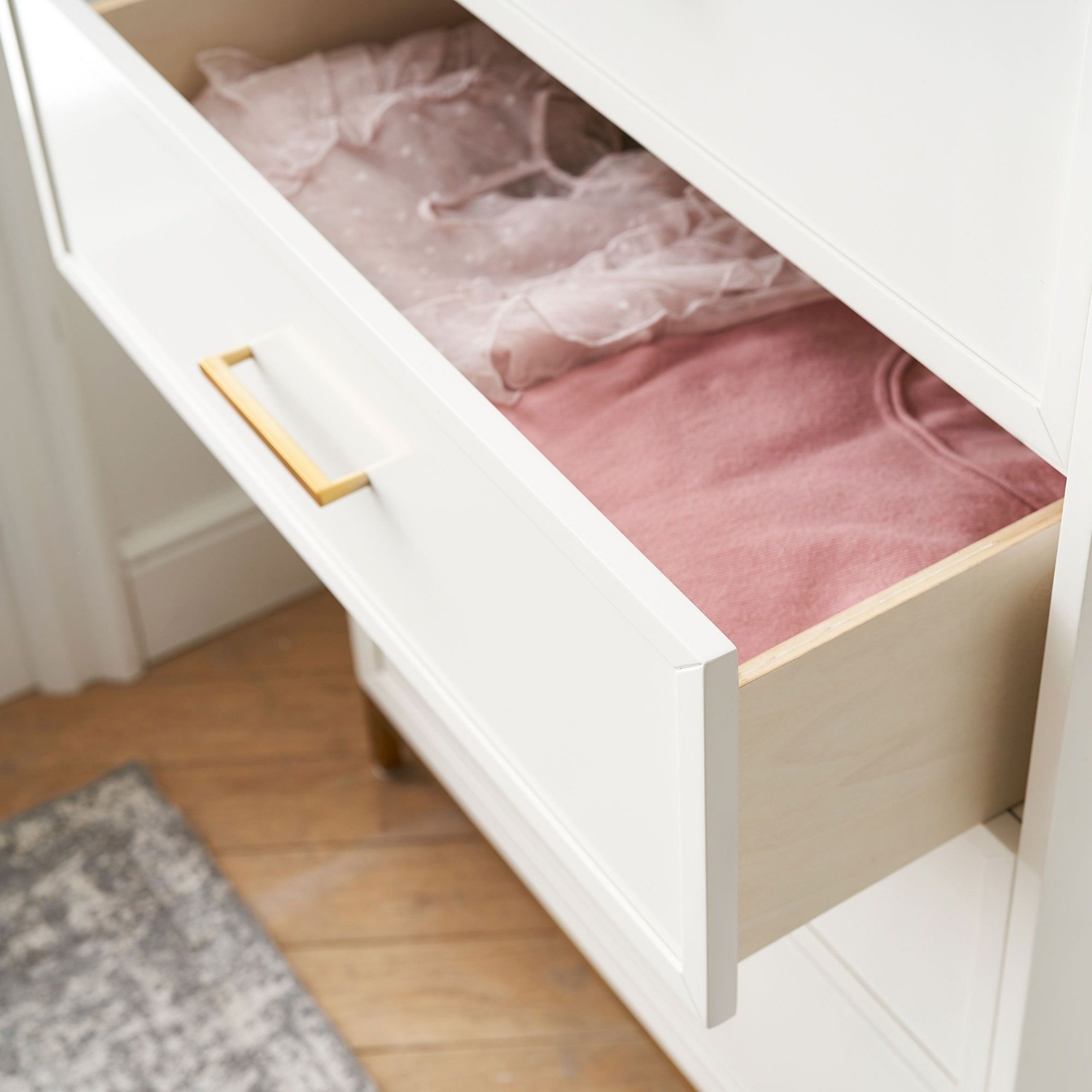 Pottery Barn Blaire 5-Drawer Tall Dresser White - image-4