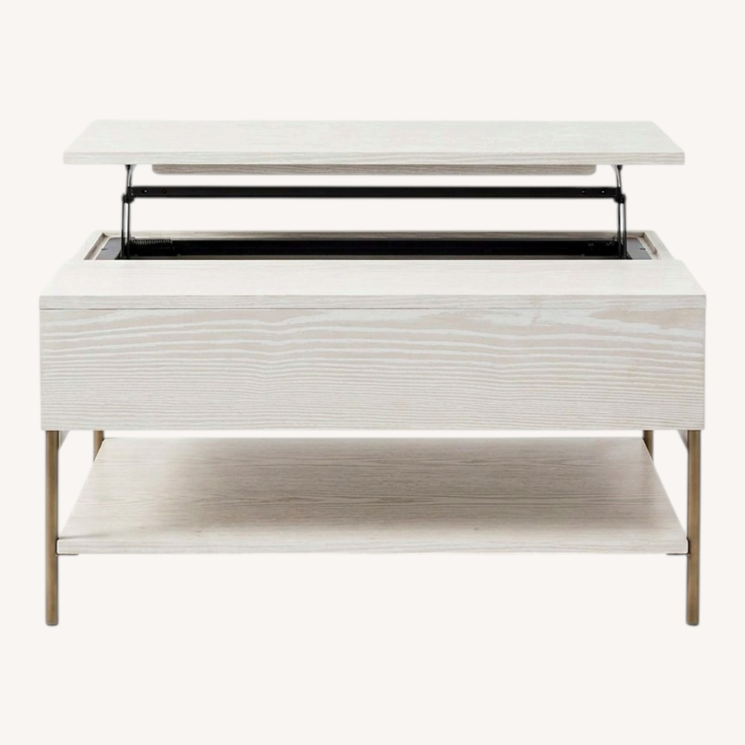 West Elm White Foundry Pop-Up Coffee Table - image-0