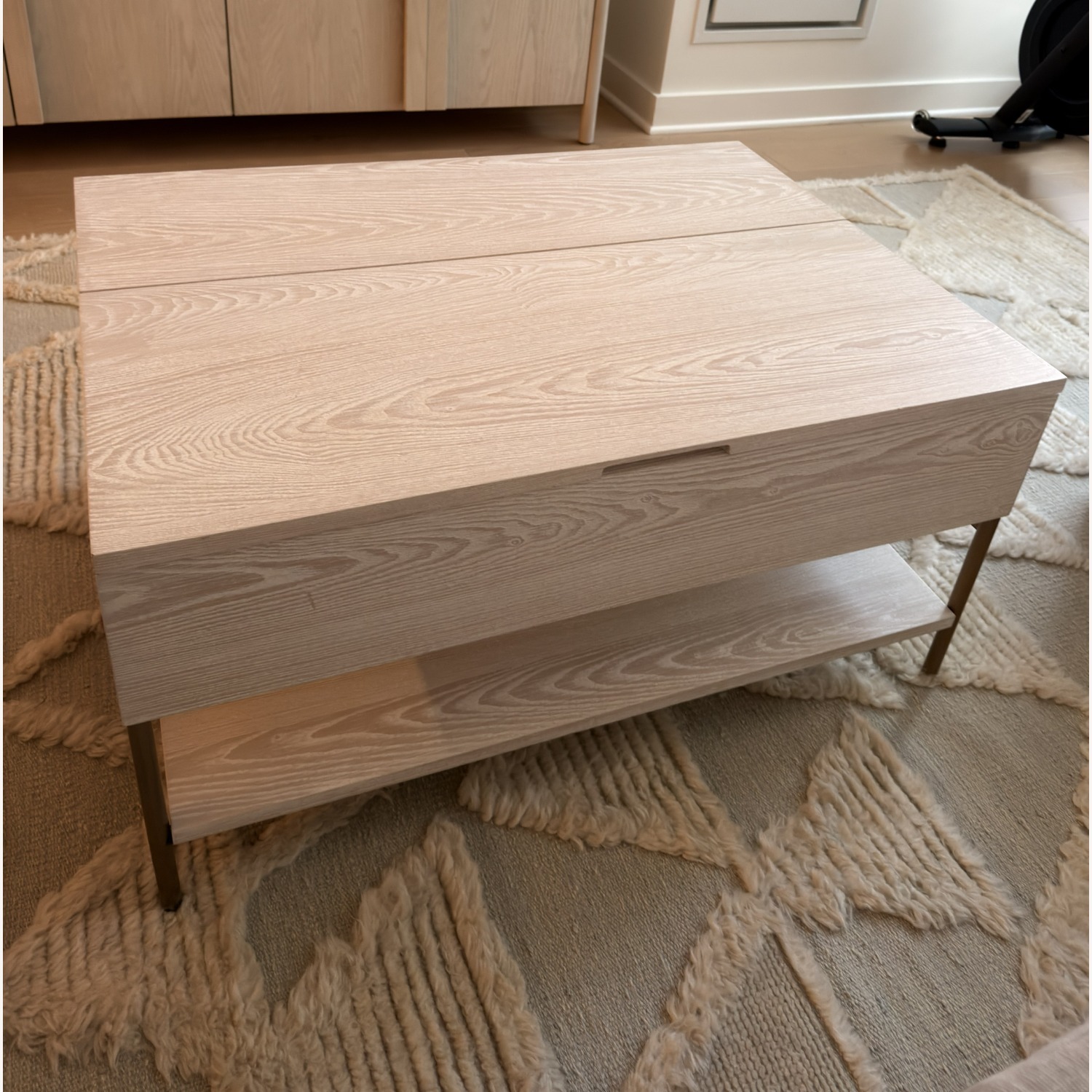 West Elm White Foundry Pop-Up Coffee Table - image-4