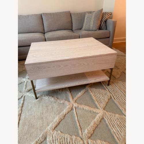 Used West Elm White Foundry Pop-Up Coffee Table for sale on AptDeco