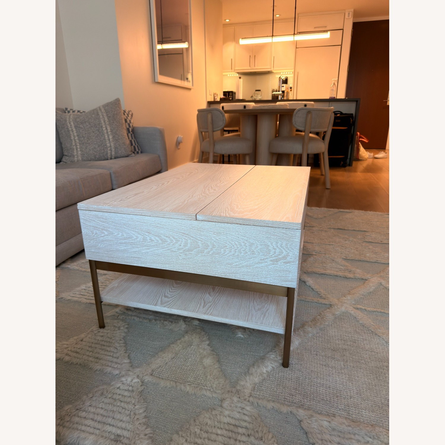 West Elm White Foundry Pop-Up Coffee Table - image-2