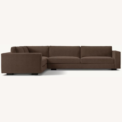 Used Restoration Hardware Maddox L-Sectional Charcoal  for sale on AptDeco