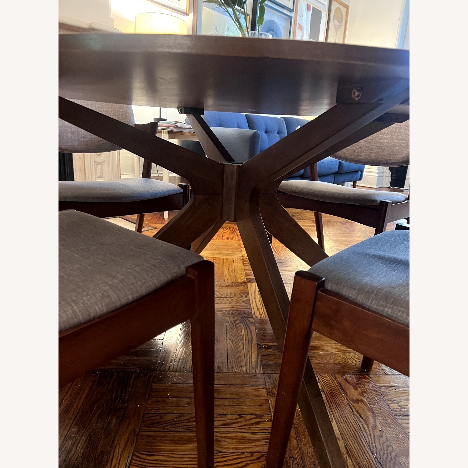 Article Conan Walnut Dining Table & free chairs! - image-2