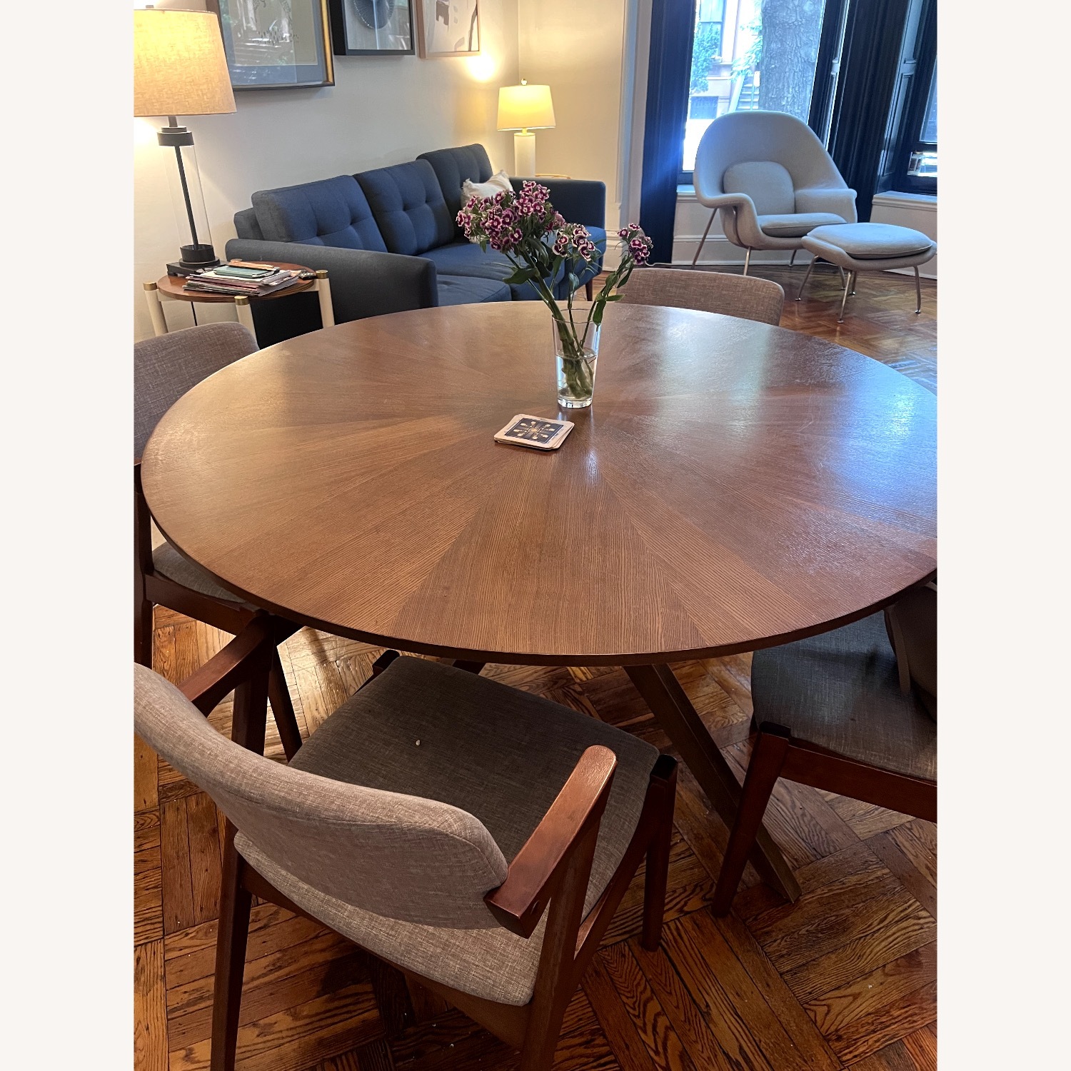 Article Conan Walnut Dining Table & free chairs! - image-3