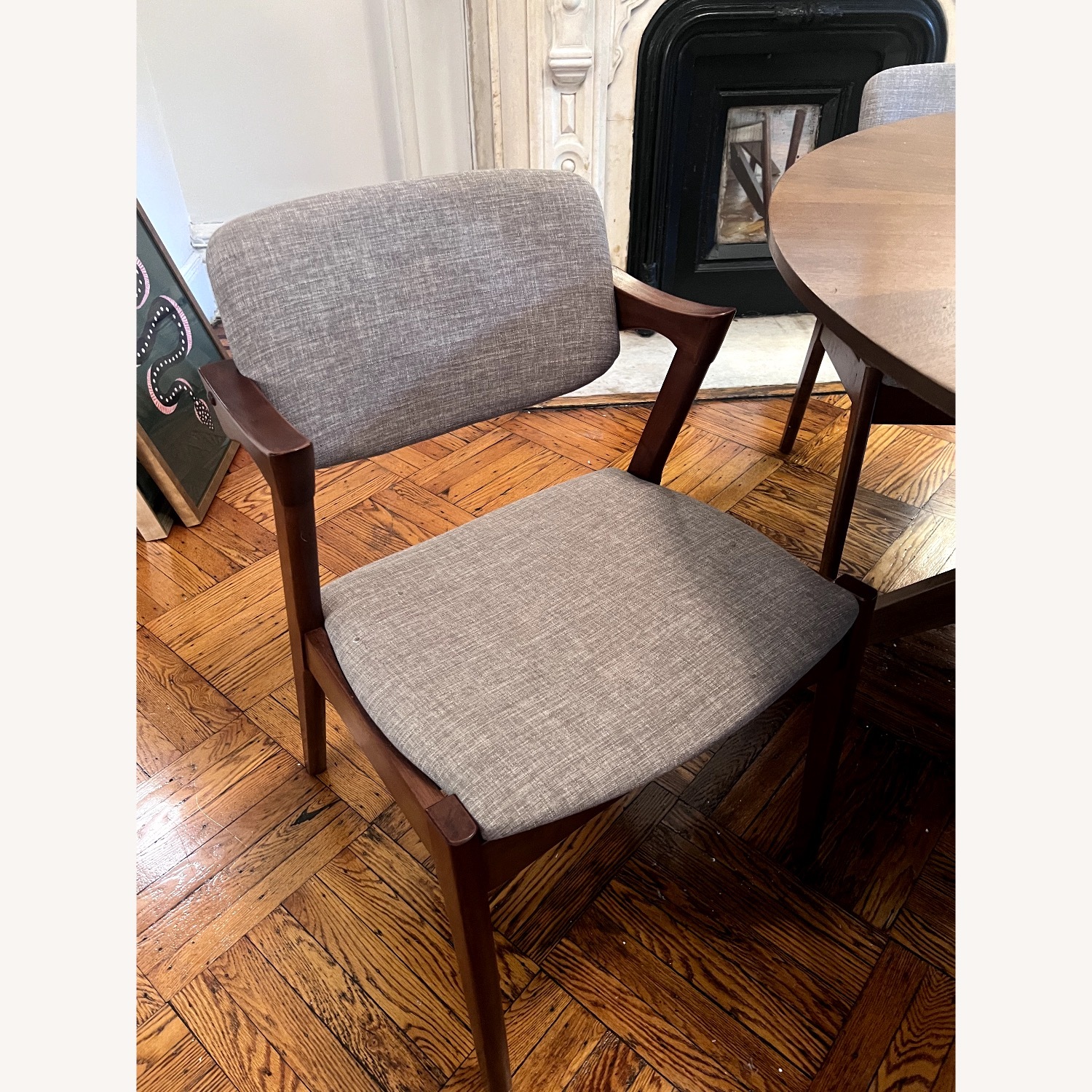 Article Conan Walnut Dining Table & free chairs! - image-4
