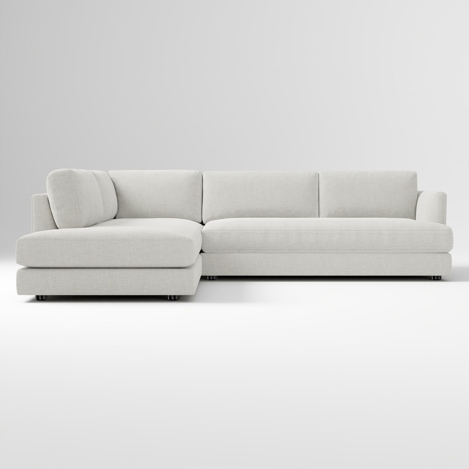 West Elm Haven Sectional Sofa, Feather Gray - image-5