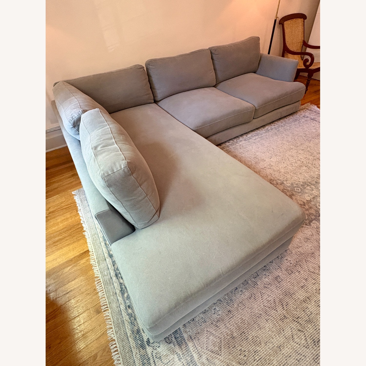 West Elm Haven Sectional Sofa, Feather Gray - image-4