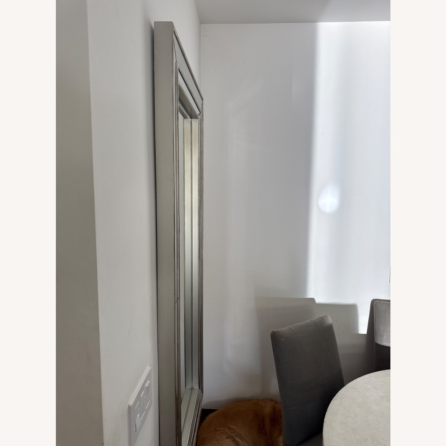 Pottery Barn Silver Glass Wall Mirror - image-2