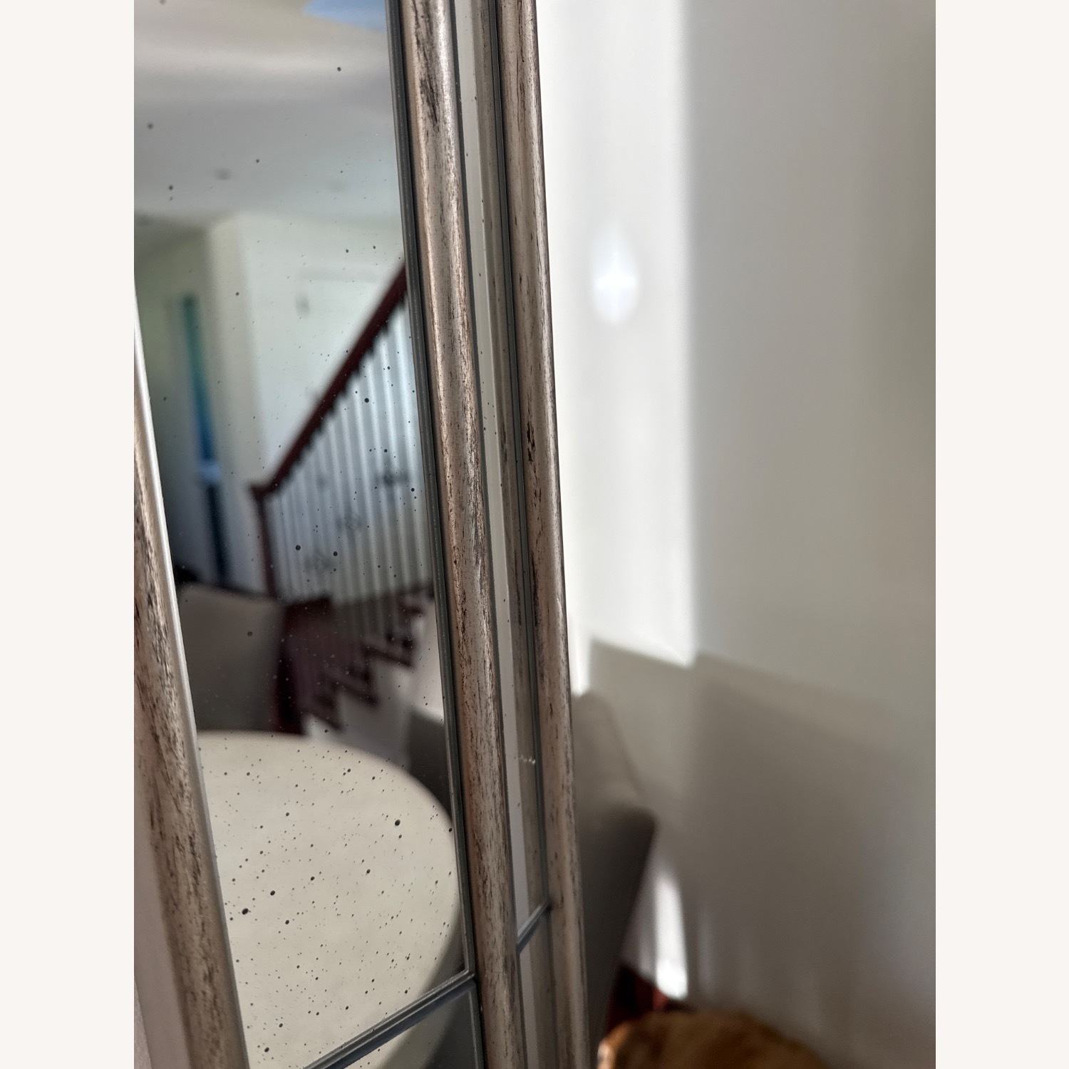 Pottery Barn Silver Glass Wall Mirror - image-4