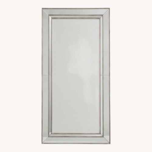 Used Pottery Barn Silver Glass Wall Mirror for sale on AptDeco