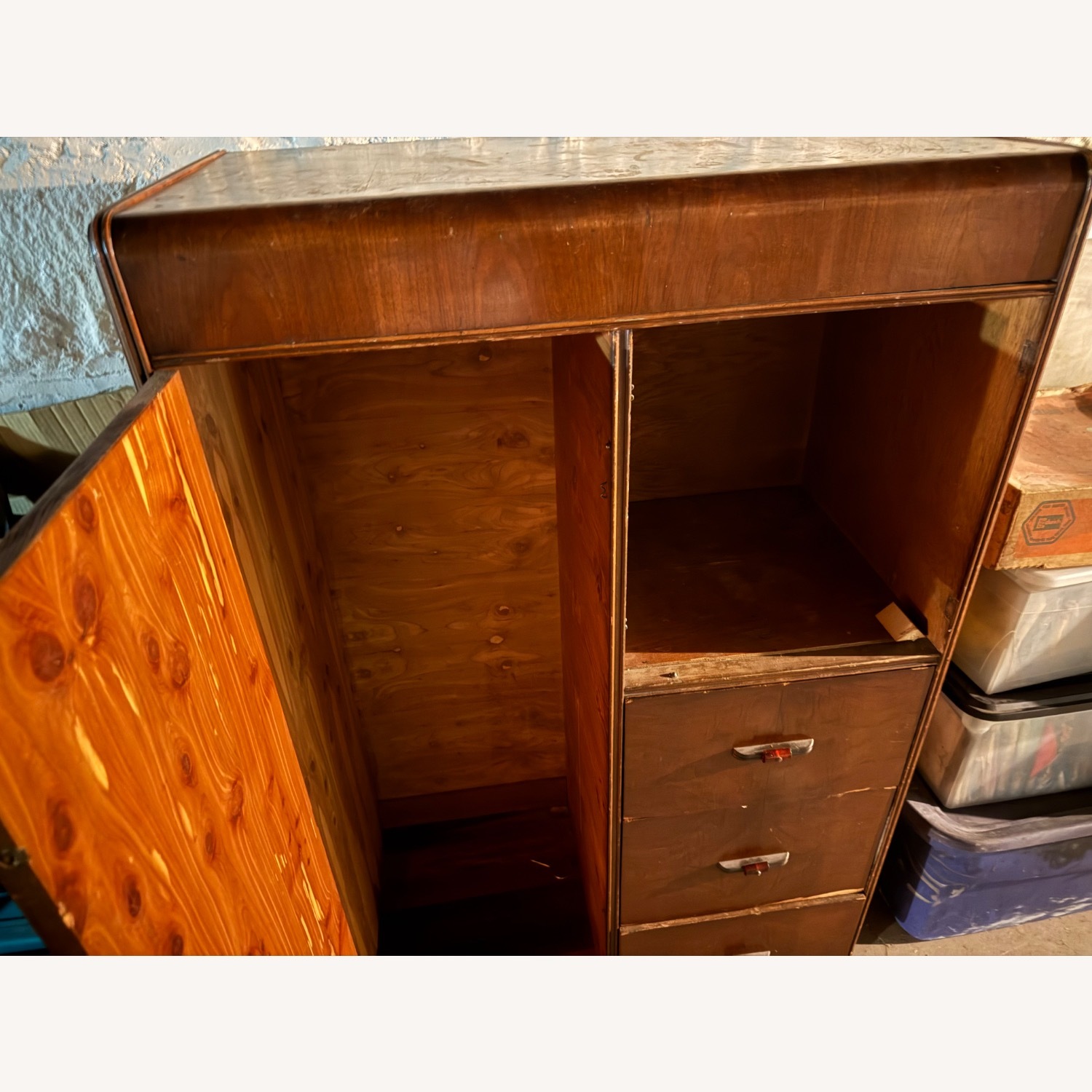 Art Deco Wardrobe / Armoire / Chifferobe - image-2