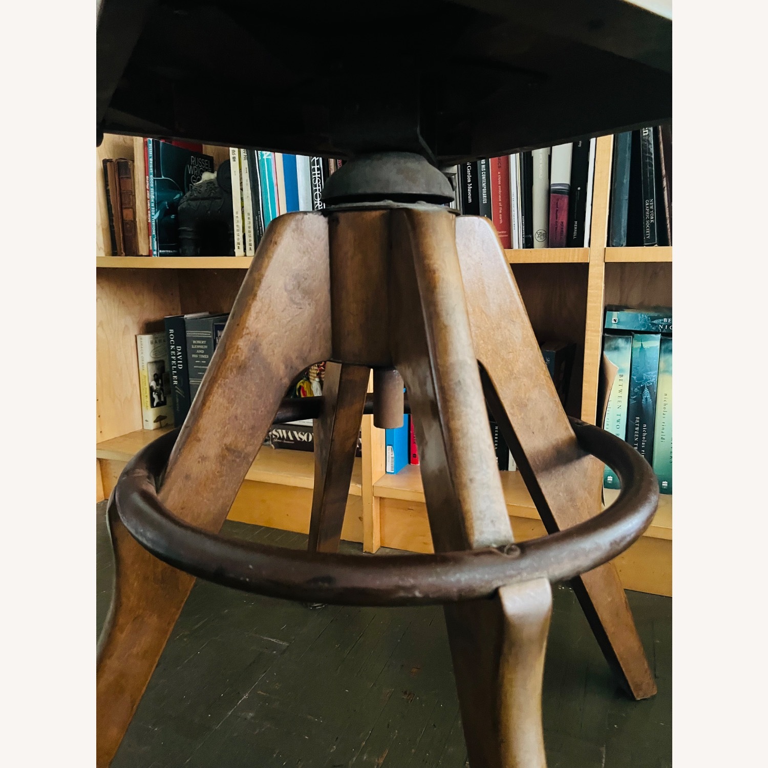 Vintage Drafting Stool Swivel Chair Gunlocke 1940s - image-6