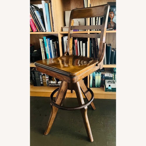 Used Vintage Drafting Stool Swivel Chair Gunlocke 1940s for sale on AptDeco