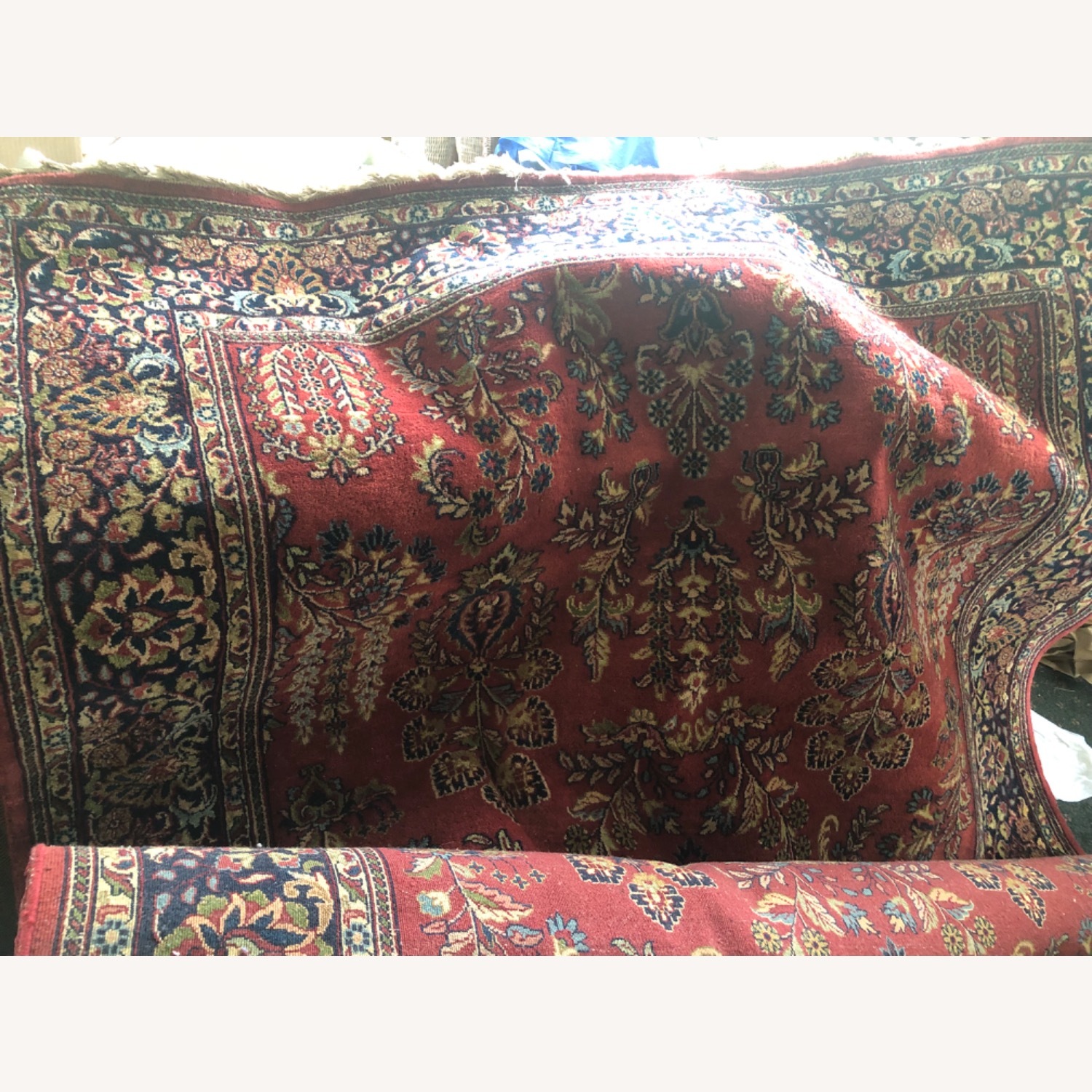 Vintage/Antique Wool Small Rug 5' x 8' - image-2