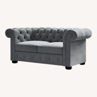 Wayfair Light Gray Fabric 2 Seater Sofa