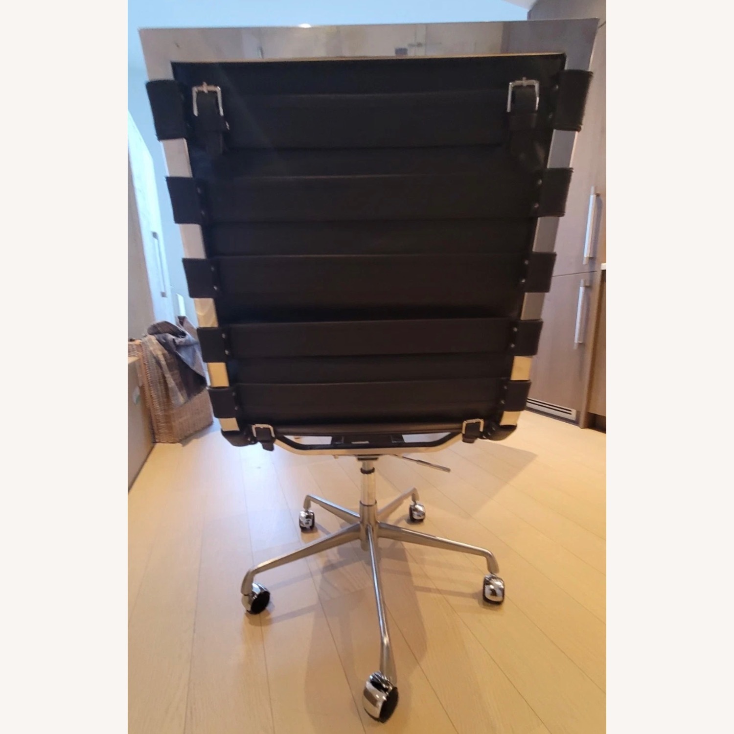 Restoration Hardware Oviedo Office Black Leather - image-6