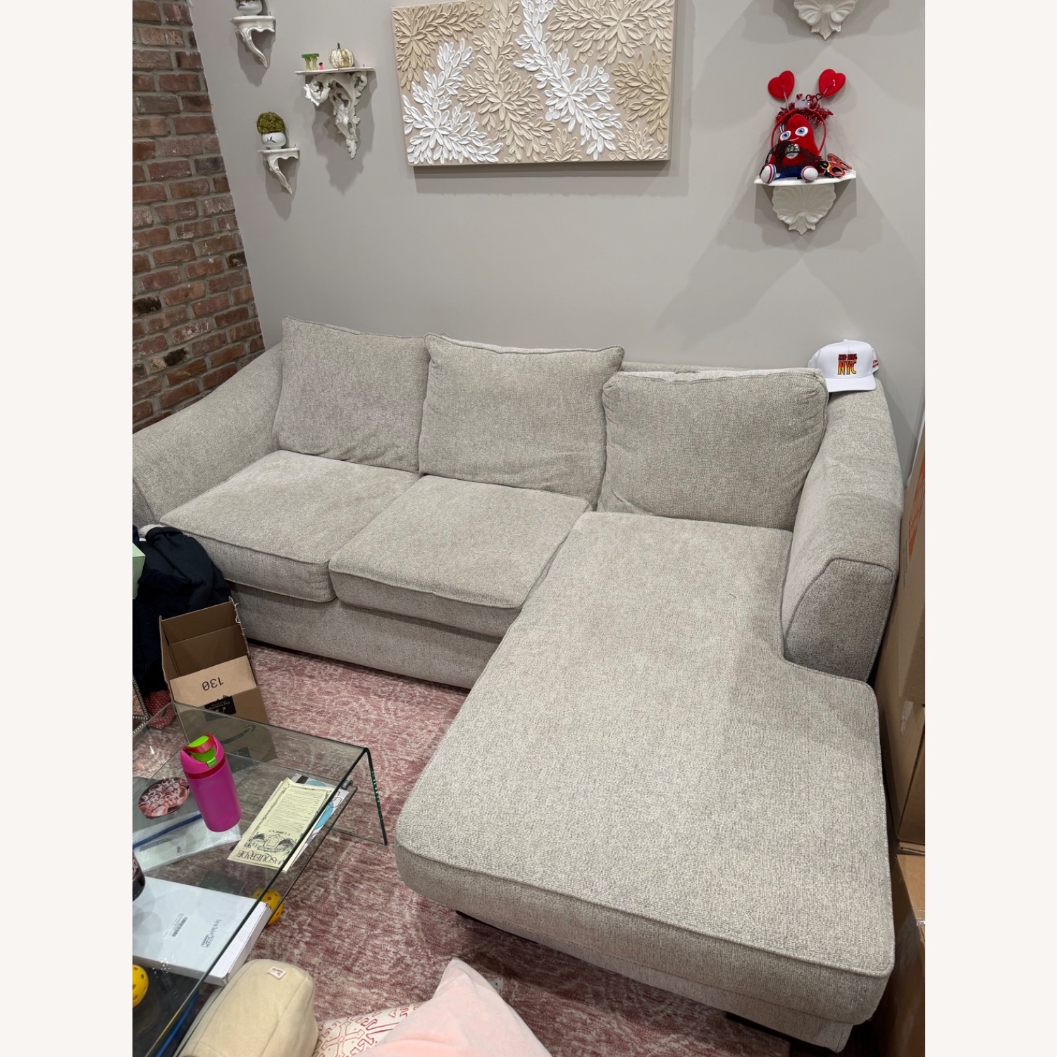 Raymour & Flanigan Tatum Reversible Sofa Chaise - image-1