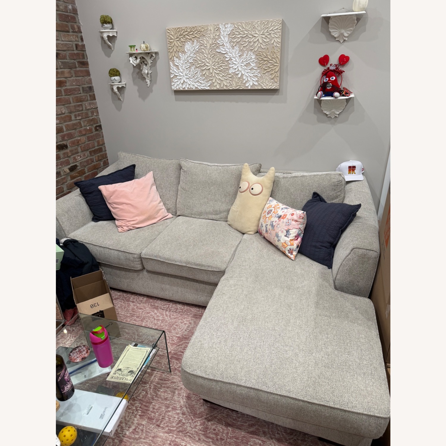 Raymour & Flanigan Tatum Reversible Sofa Chaise - image-2
