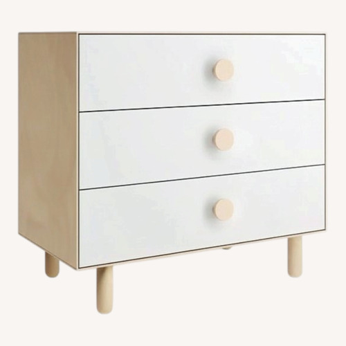 Used Oeuf Dot 3-Drawer White & Birch Dresser for sale on AptDeco