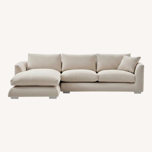 Used Valyou Feathers Natural Performance Fabric Sofa by Mario Capasa for sale on AptDeco