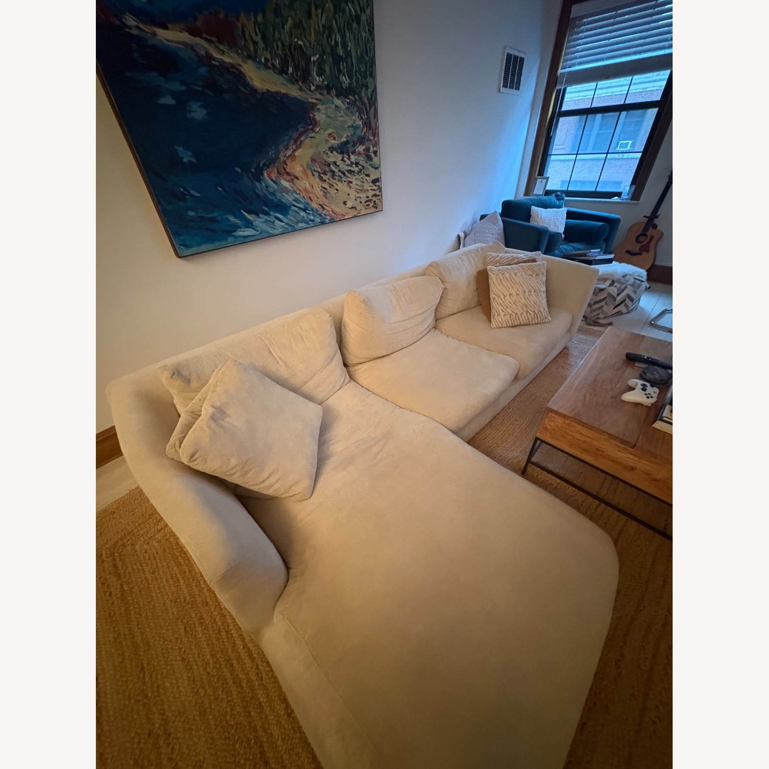 Valyou Feathers Natural Performance Fabric Sofa by Mario Capasa - image-1