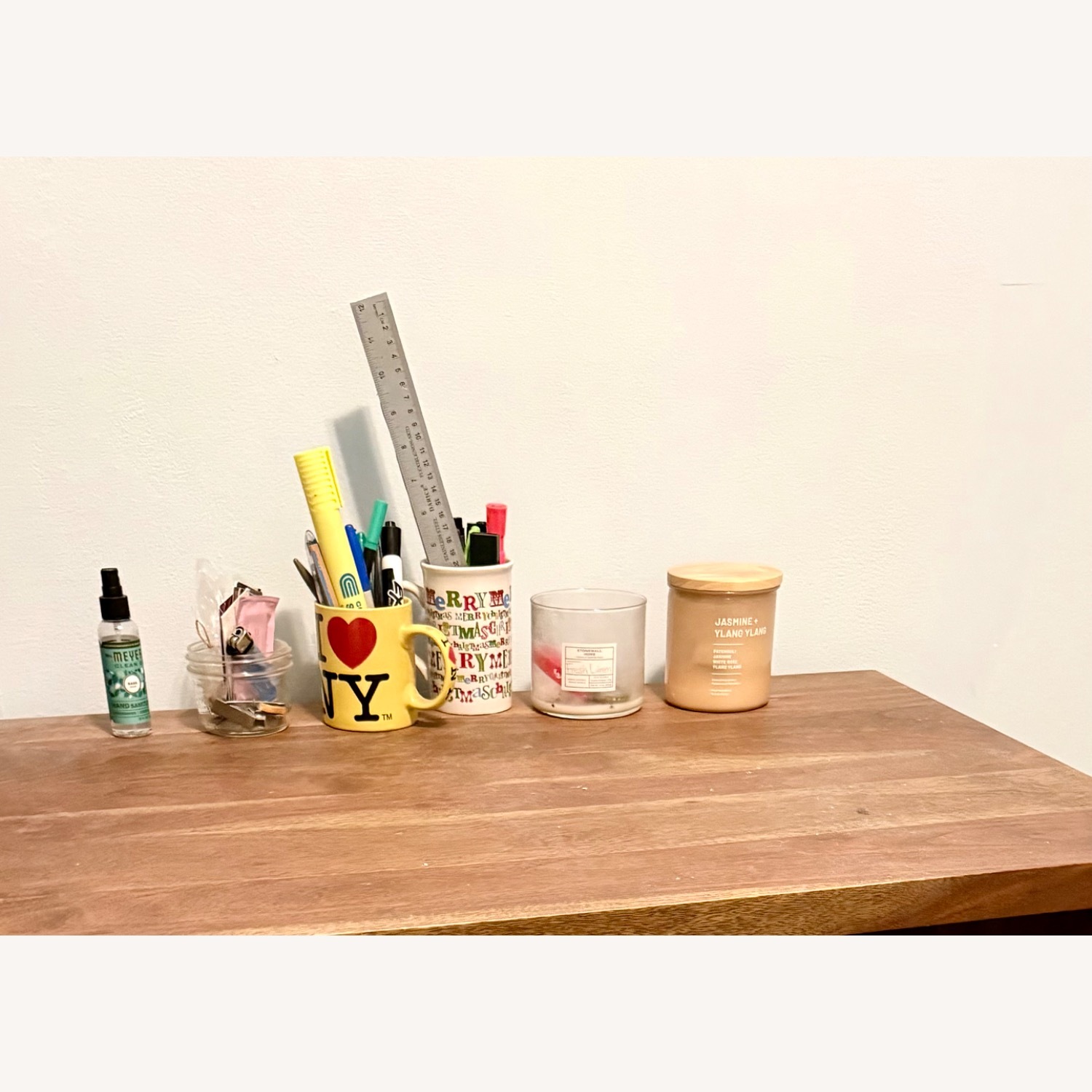 West Elm Light Brown Wood Desk - image-3
