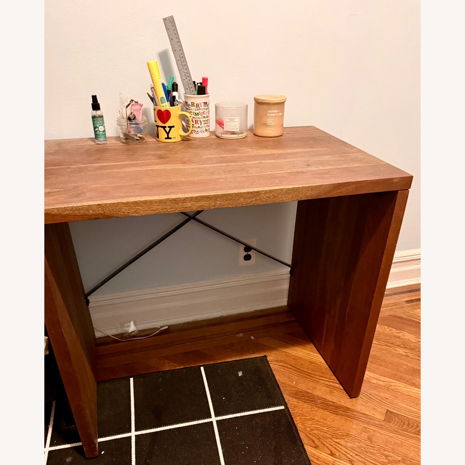 West Elm Light Brown Wood Desk - image-2