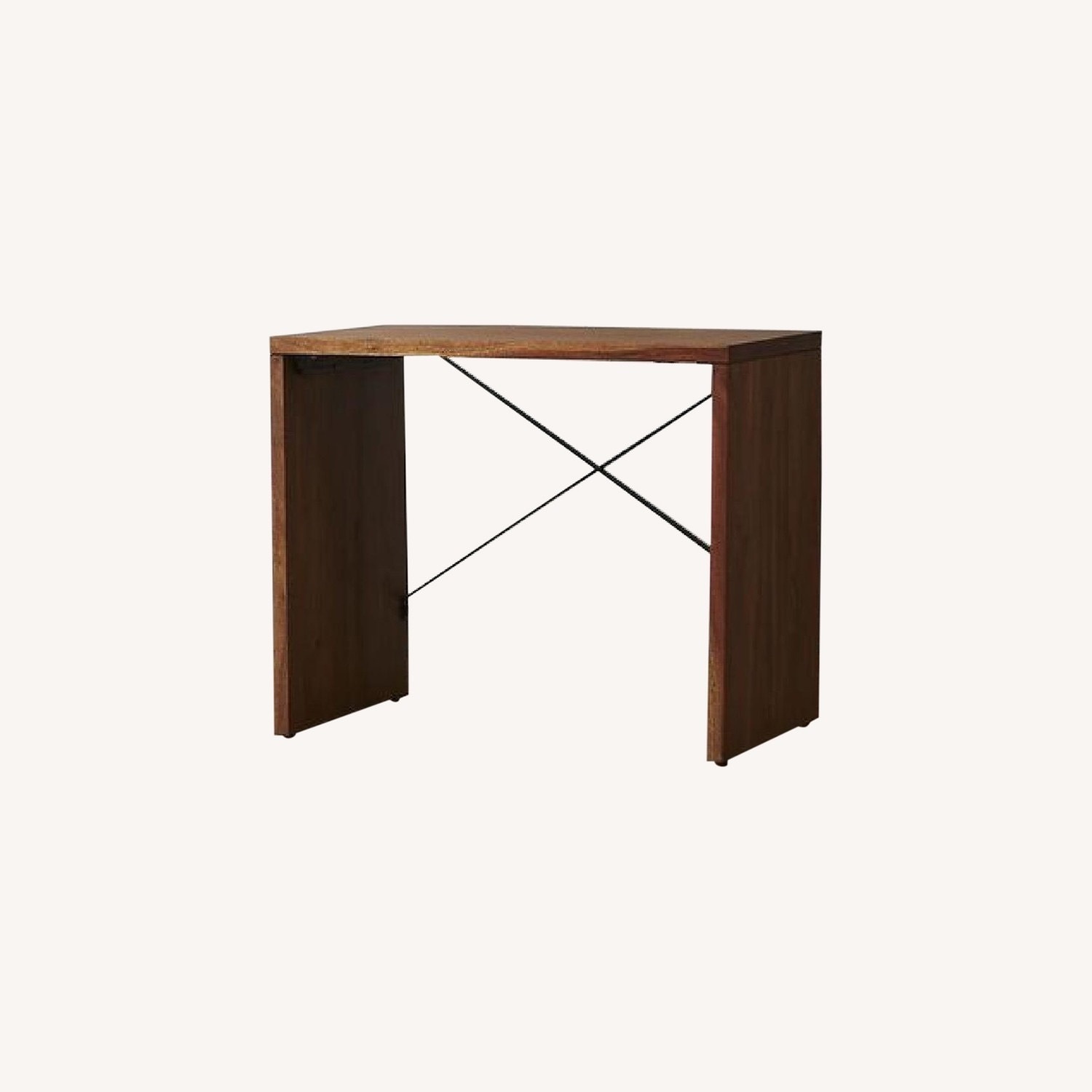West Elm Light Brown Wood Desk - image-4