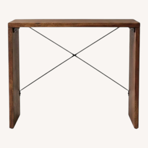 Used West Elm Light Brown Wood Desk for sale on AptDeco