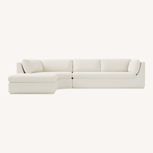 Used West Elm Loring Natural 3+ Piece Sectional for sale on AptDeco