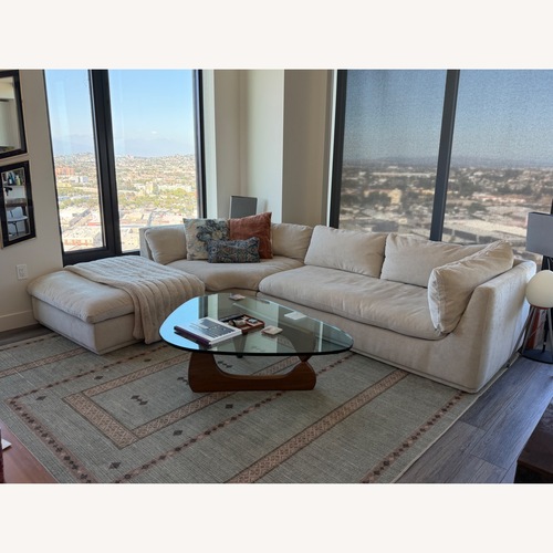 Used West Elm Loring Natural 3+ Piece Sectional for sale on AptDeco