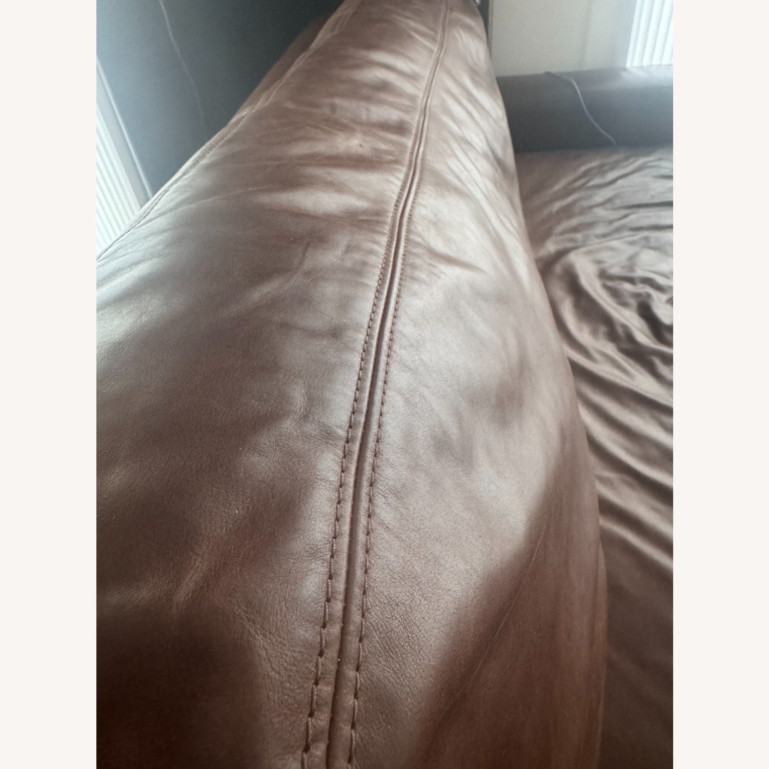 Restoration Hardware Dark Brown 3+ Seater Sofa - image-2