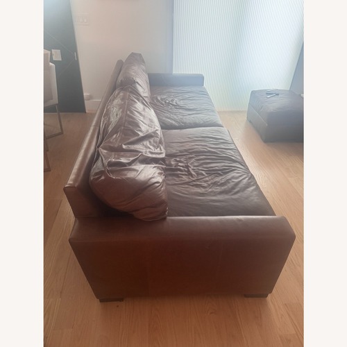 Used Restoration Hardware Dark Brown 3+ Seater Sofa for sale on AptDeco