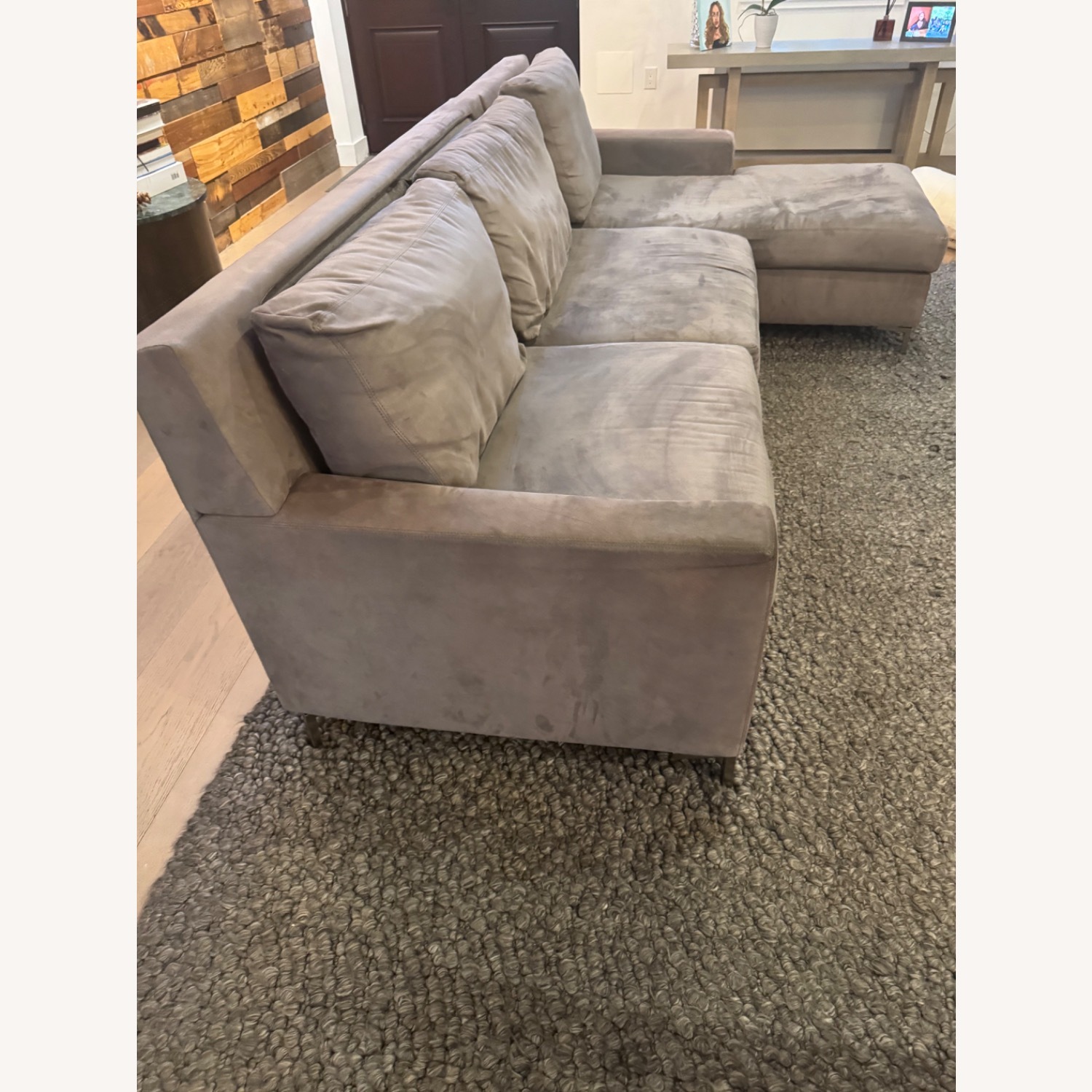 American Leather Light Gray Sleeper Sofa - image-2