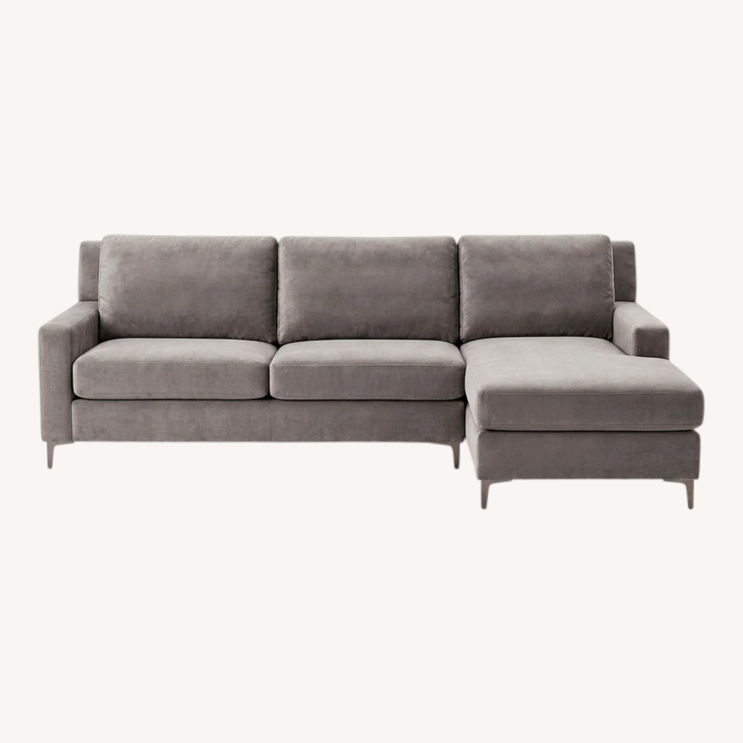 American Leather Light Gray Sleeper Sofa - image-0