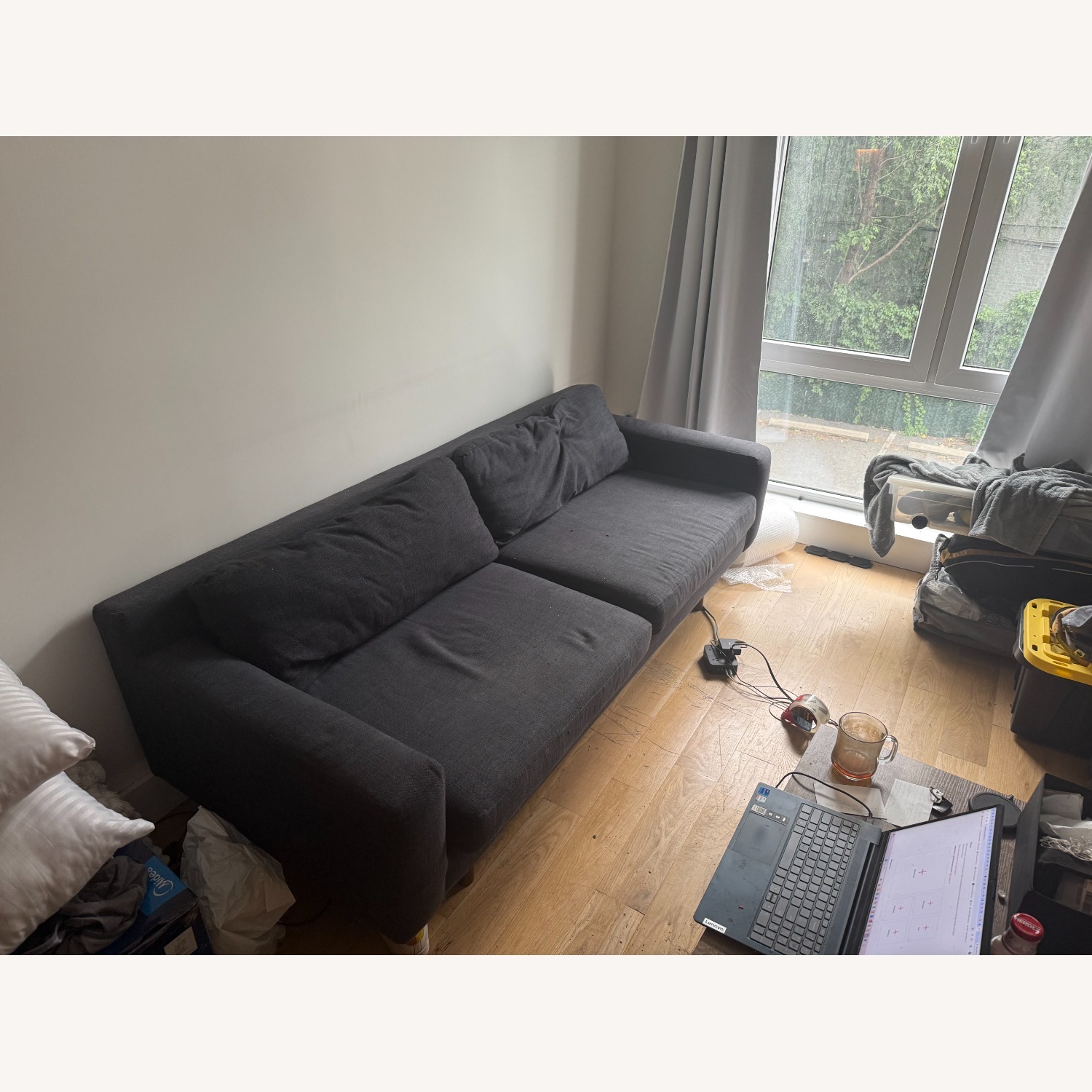 Blue 2 Seater Sofa - image-3