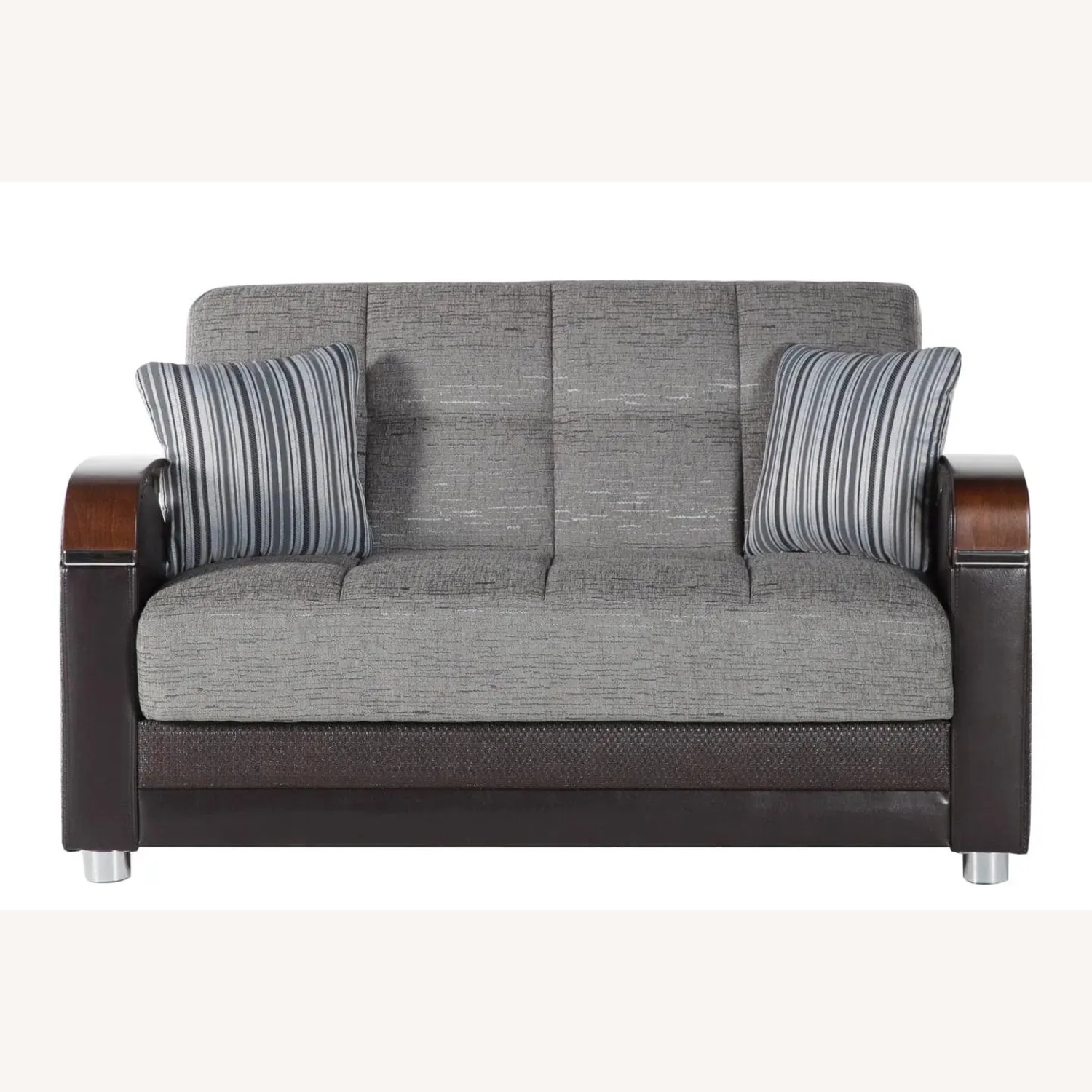 Beliani Luna Sleeper Loveseat w Storage & Matching Pillows - image-15