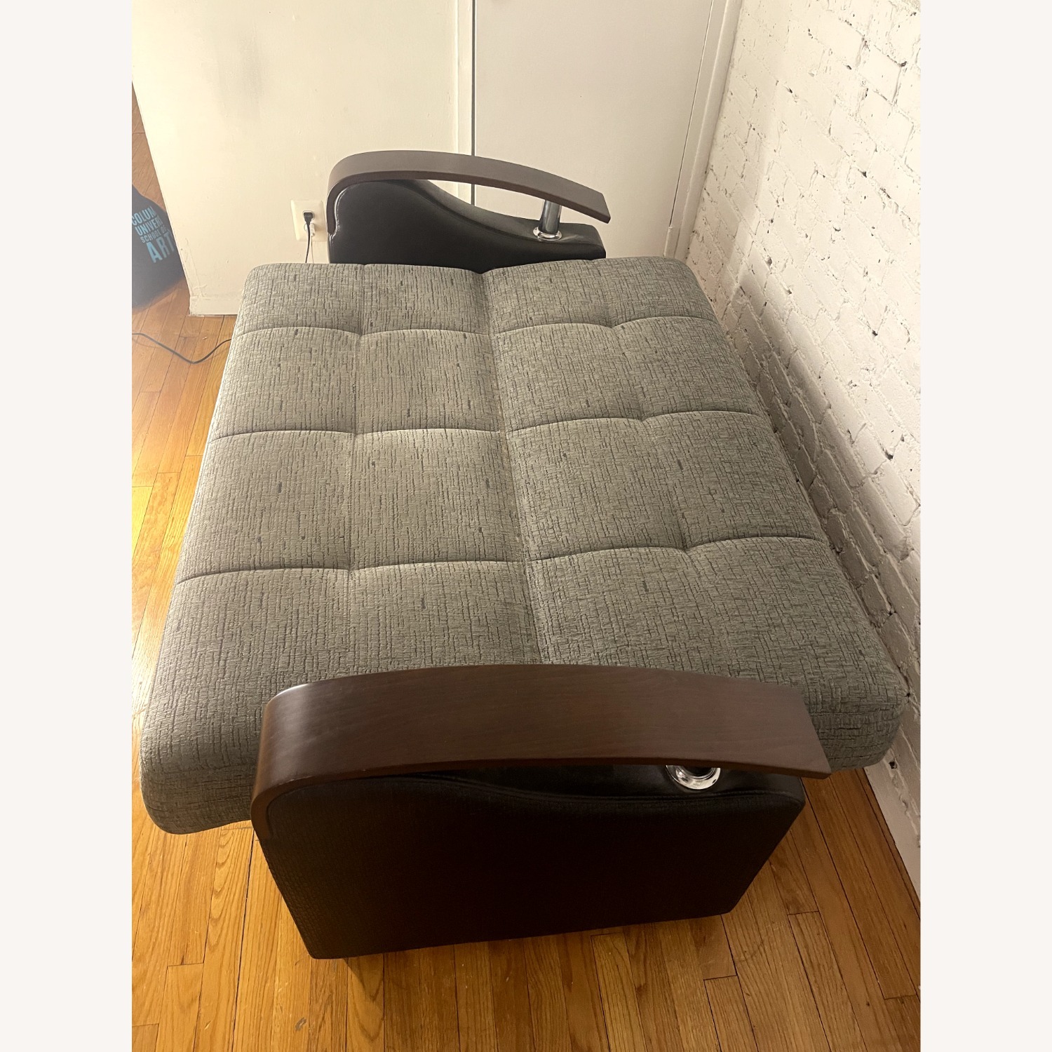 Beliani Luna Sleeper Loveseat w Storage & Matching Pillows - image-9