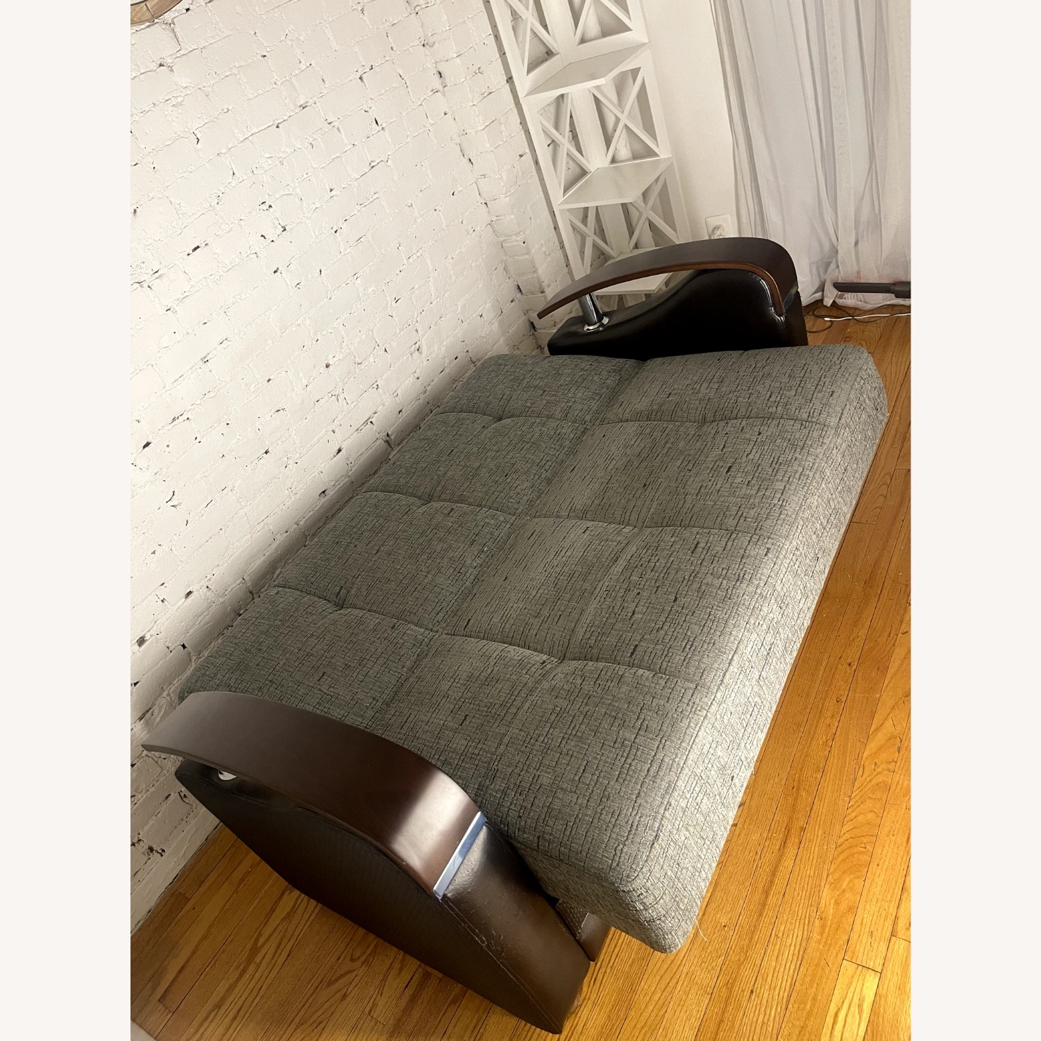 Beliani Luna Sleeper Loveseat w Storage & Matching Pillows - image-10