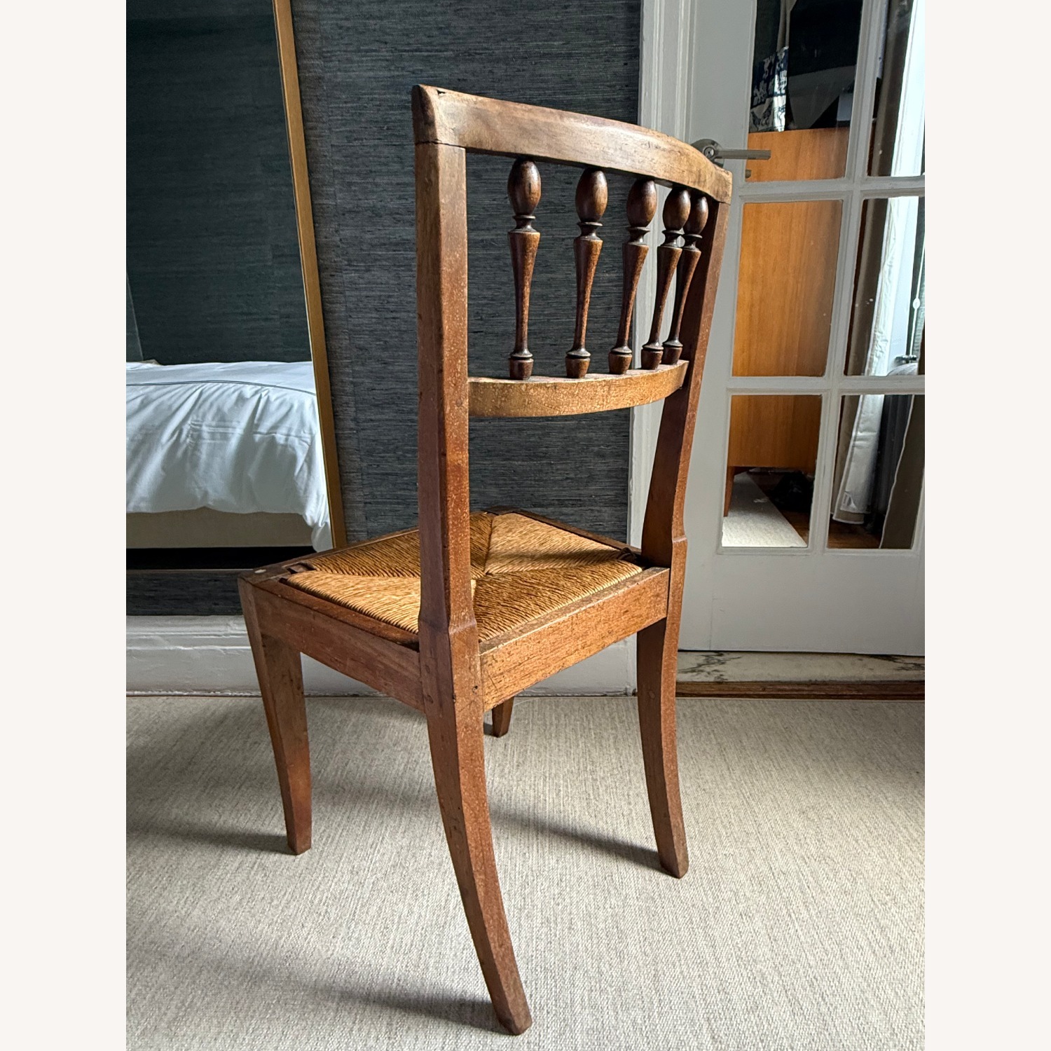 Dark Brown Wood Dining Chairs - image-4
