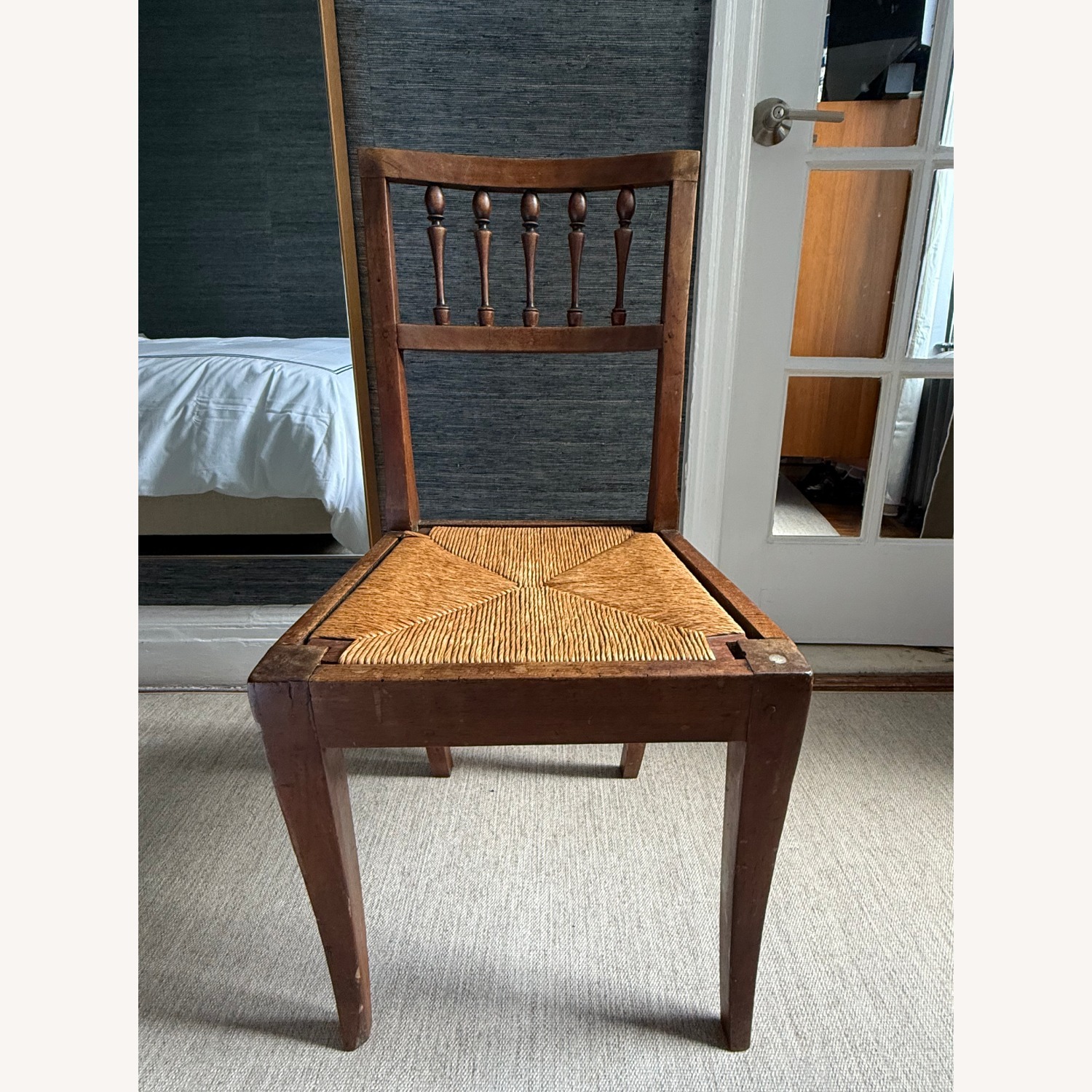 Dark Brown Wood Dining Chairs - image-3