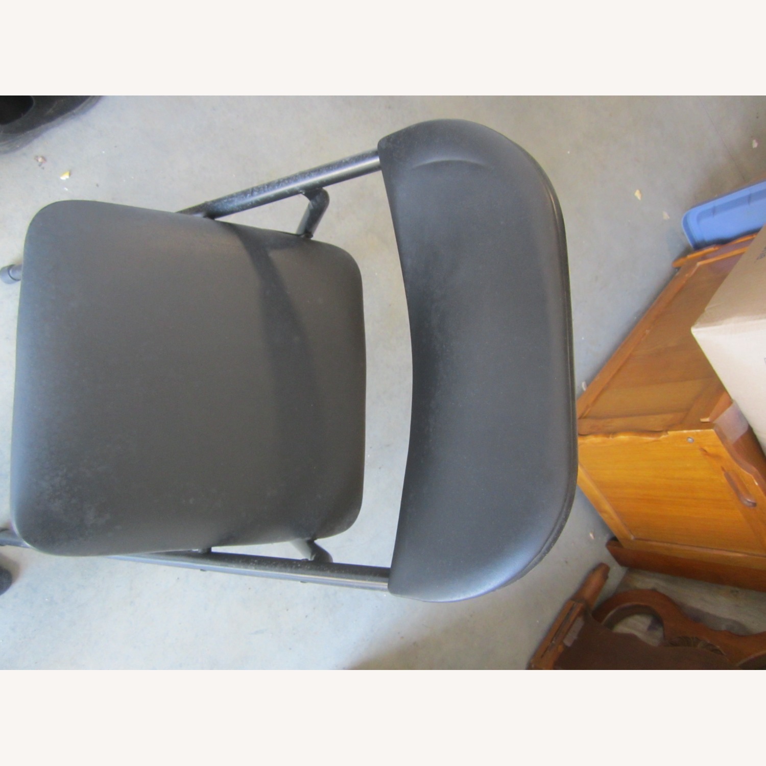 Black Metal Accent Chairs Folding Chairs - image-2